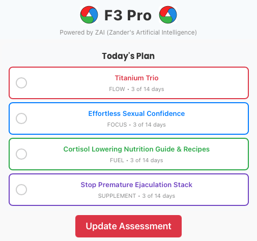 F3 Pro daily protocol